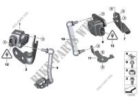 Capteur de reglage rayon declairage pour BMW 116i 2.0