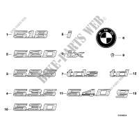 Emblèmes / plaques pour BMW 520i de 1991