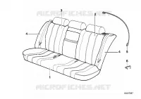 Banquette arr fractionnable/rev.siege pour BMW M5