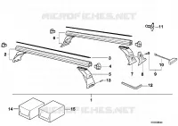 Barres de toit pour BMW 316i 1.9