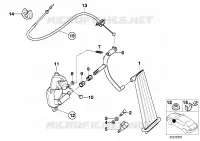 Commande daccelerateur/cable pour BMW 323i