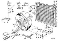 Condenseur climatiseur et pièces montage pour BMW 635CSi