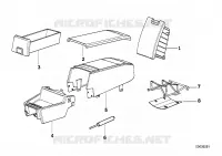 Console centrale pour passagers arrieres pour BMW M5 3.6