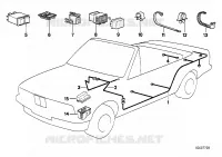 Faisc.de cables/fixation de capote E.M. pour BMW 320i