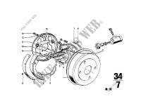 Frein de roue arrière frein à tambour pour BMW 1802