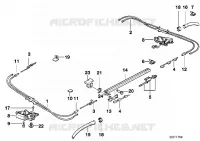 Mécanisme de cde de toit ouvrant inclin. pour BMW 525tds