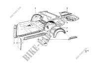 Passage de roue ar/elements de plancher pour BMW 1800ti