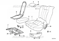 Pieces de siege arriere 2 passagers pour BMW 730i