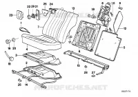 Sièges Arrière D’Occasion Pour BMW Série 3 E36 318i 1991 – Pièce D’Intérieur