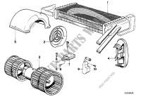 Radiateur de chauffage/ventilateur pour BMW 528i