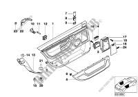 Revêt.de porte arr,airbag latéral/longue pour BMW 750iLS