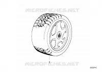Roue complete hiver M system II pour BMW 850CSi
