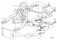 Systeme de refroidissement   durit pour BMW 324d