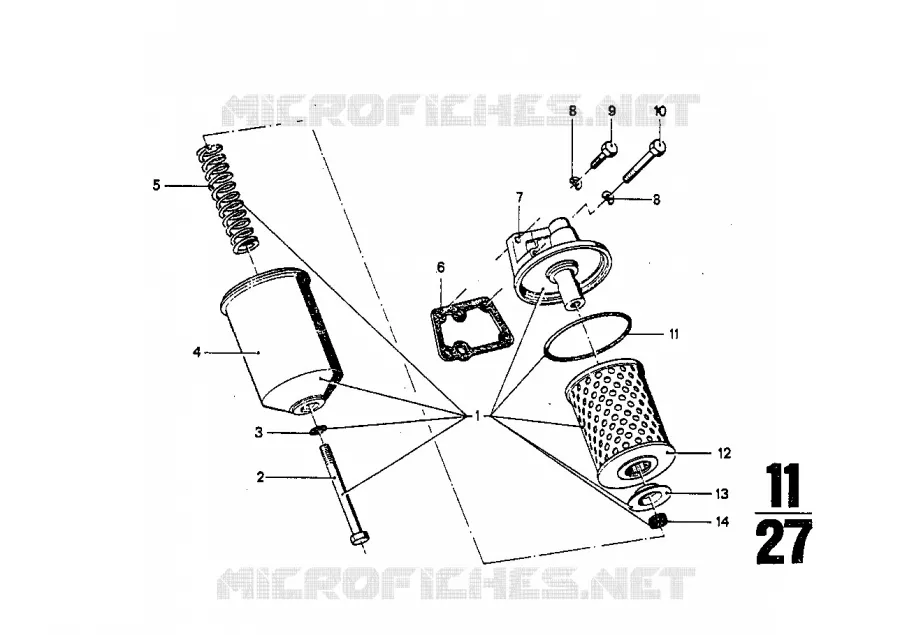 Alimentation dhuile-Filtre à huile BMW BMW CLASSIC 2.5CS-3.0CSL 1973 3.0CS M 3.0CS