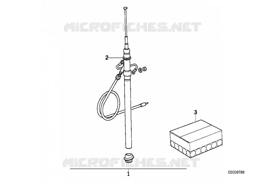 Antenne manuelle BMW BMW Série 6 1981 628CSi M 628CSi