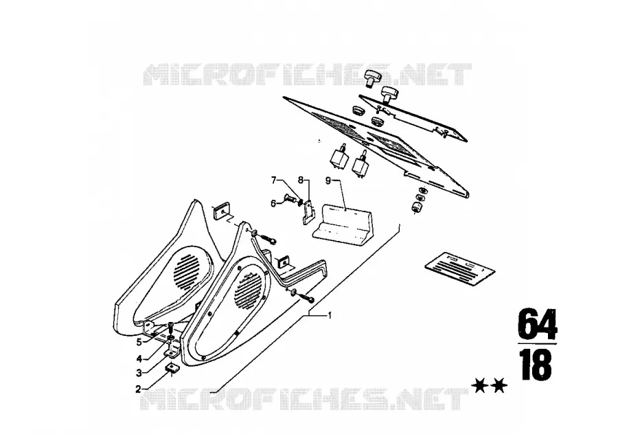 Appareil de climatisation pieces rapp. BMW BMW CLASSIC 2.5CS-3.0CSL 1972 3.0CSi A 3.0CSi