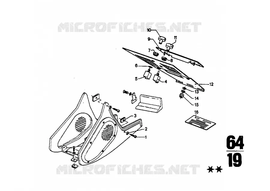Appareil de climatisation pieces rapp. BMW BMW CLASSIC 2.5CS-3.0CSL 1974 2.5CS A 2.5CS