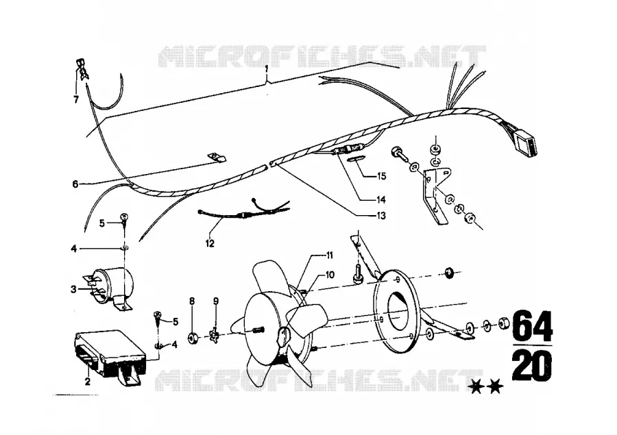 Appareil de climatisation pieces rapp. BMW BMW CLASSIC 2.5CS-3.0CSL 1974 2.5CS A 2.5CS