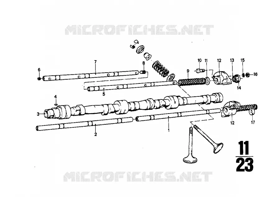 Arbre à cames BMW BMW CLASSIC 2500-3.3Li 1973 2500 A 2500