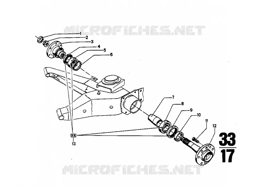 Arbre de roue ar roulement de roue BMW BMW CLASSIC 2.5CS-3.0CSL 1971 3.0CS M 3.0CS