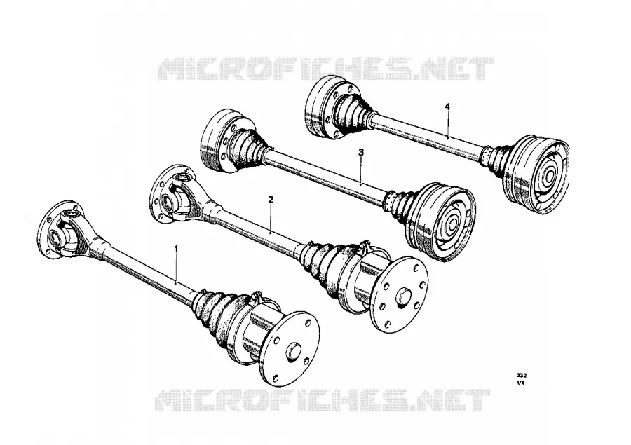 Arbre de sortie BMW BMW CLASSIC 1500-2000CS 1969 2000 M 2000