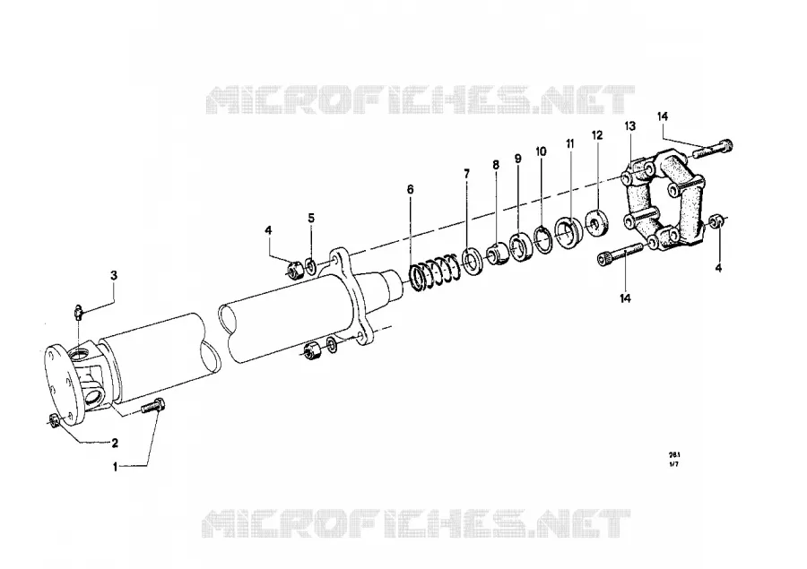 Arbre de transm.,flector/palier interméd BMW BMW CLASSIC 1500-2000CS 1964 1500 M 1500
