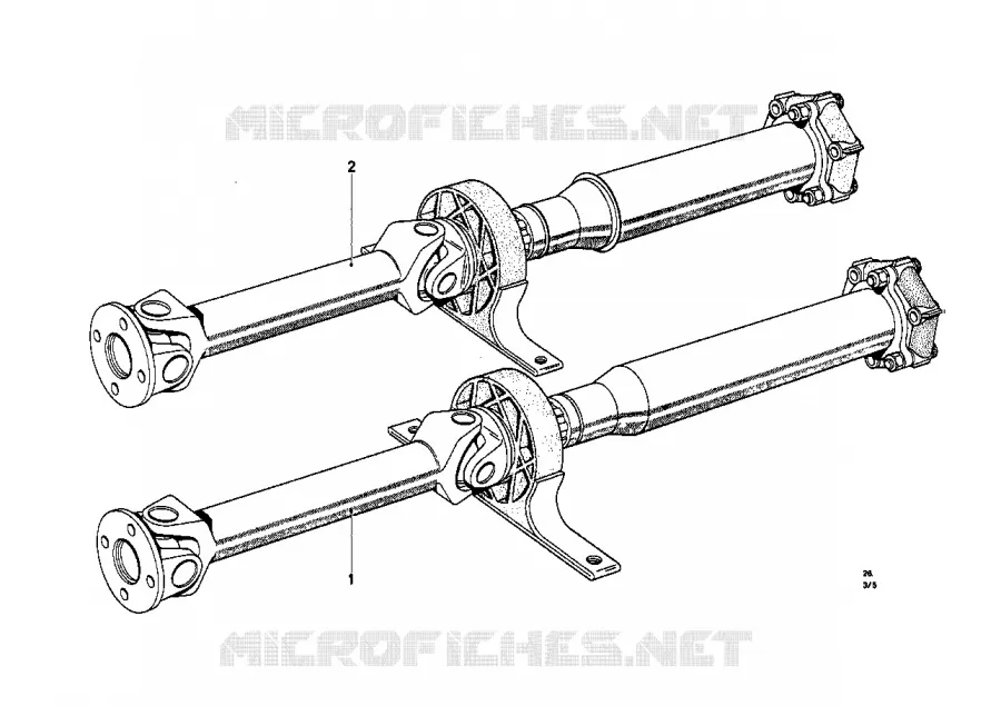 Arbre de transm.,flector/palier interméd BMW BMW CLASSIC 1500-2000CS 1966 2000 A 2000