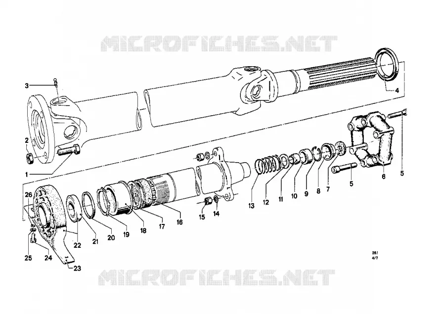 Arbre de transm.,flector/palier interméd BMW BMW CLASSIC 1500-2000CS 1966 2000 A 2000