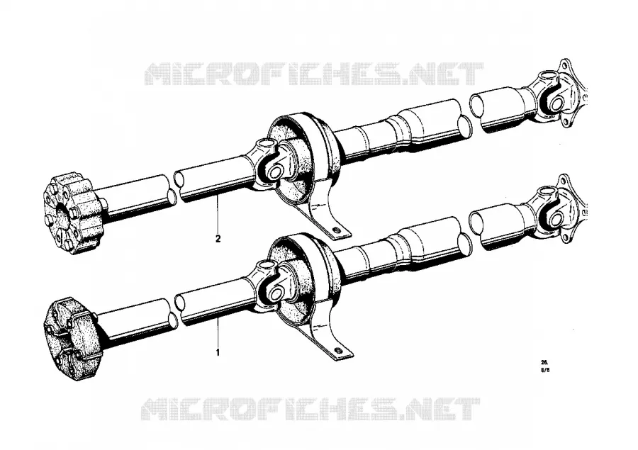 Arbre de transm.,flector/palier interméd BMW BMW CLASSIC 1500-2000CS 1968 2000 A 2000