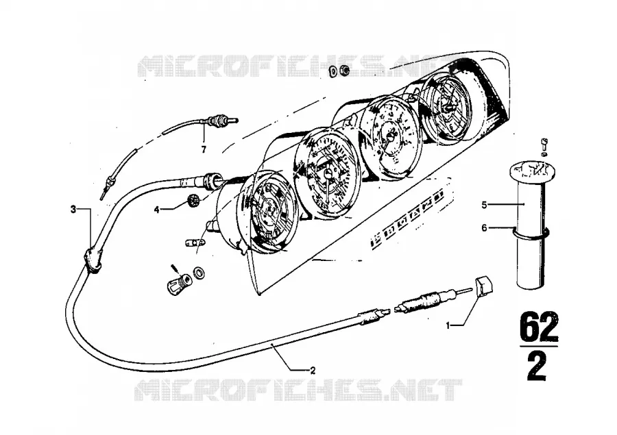 Arbre tachymetre pieces rapportees BMW BMW CLASSIC 2.5CS-3.0CSL 1974 3.0CSiL M 3.0CSiL