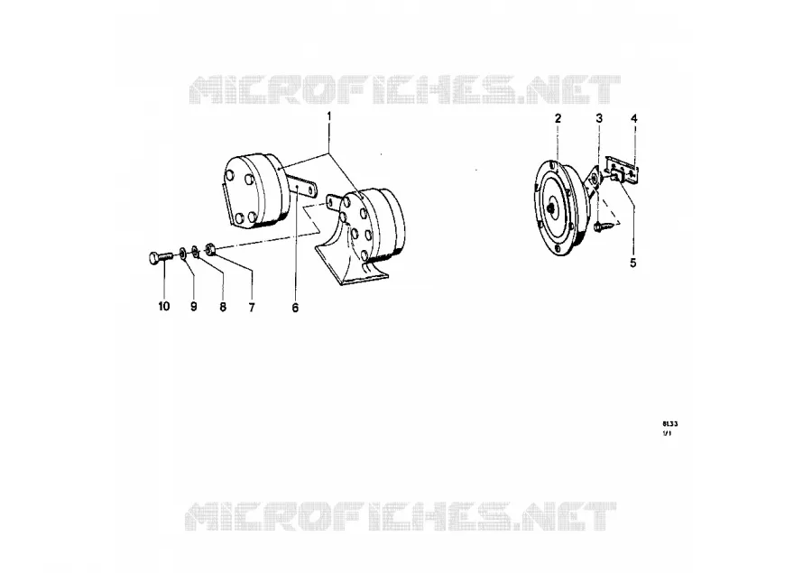 Avertisseur BMW BMW CLASSIC 1500-2000CS 1967 2000 M 2000