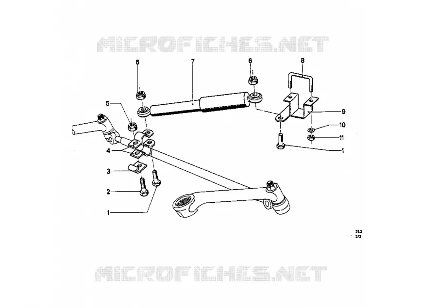 Biellett.de direct.avec amort.direction BMW BMW CLASSIC 1500-2000CS 1966 2000 M 2000