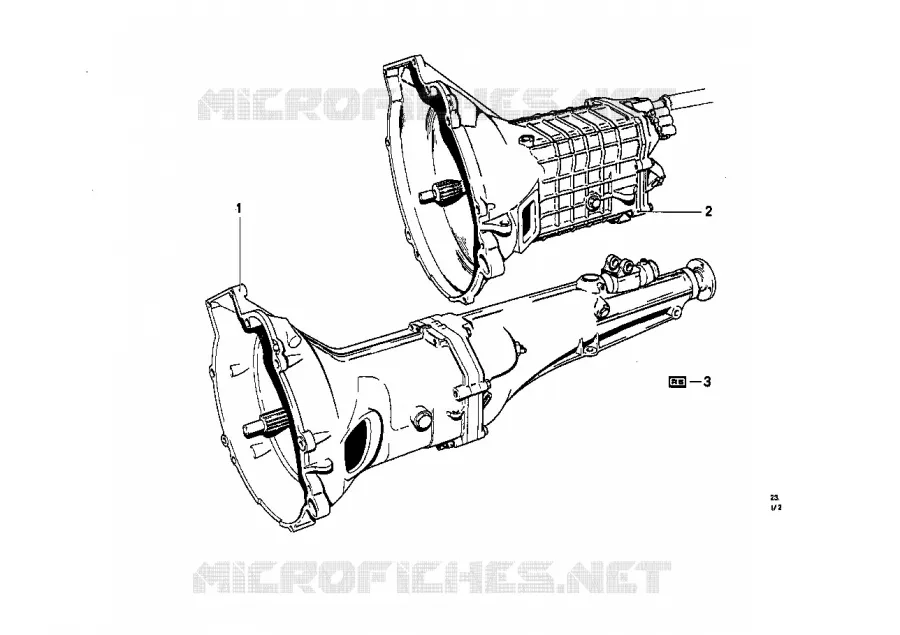 Boîte 4 vitesses BMW BMW CLASSIC 1500-2000CS 1966 2000tilux M 2000tilux