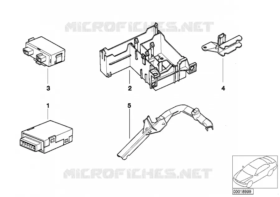 Boitier de cde EWS/module/support BMW BMW Série 7 1997 L7 A L7