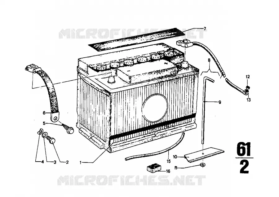 Câble de batterie - câble de masse BMW BMW CLASSIC 2.5CS-3.0CSL 1968 2800CS M 2800CS