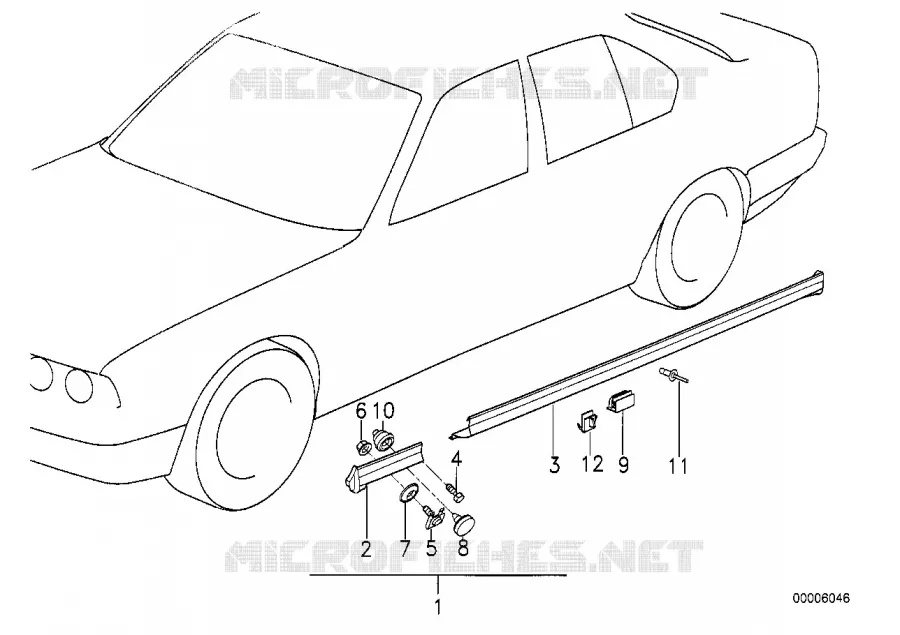 Cache bas de caisse / passage roue BMW BMW Série 3 1987 324td A 324td