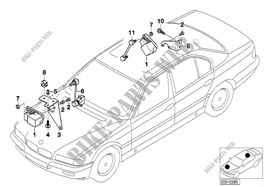 Capteur de reglage rayon declairage pour BMW 730d