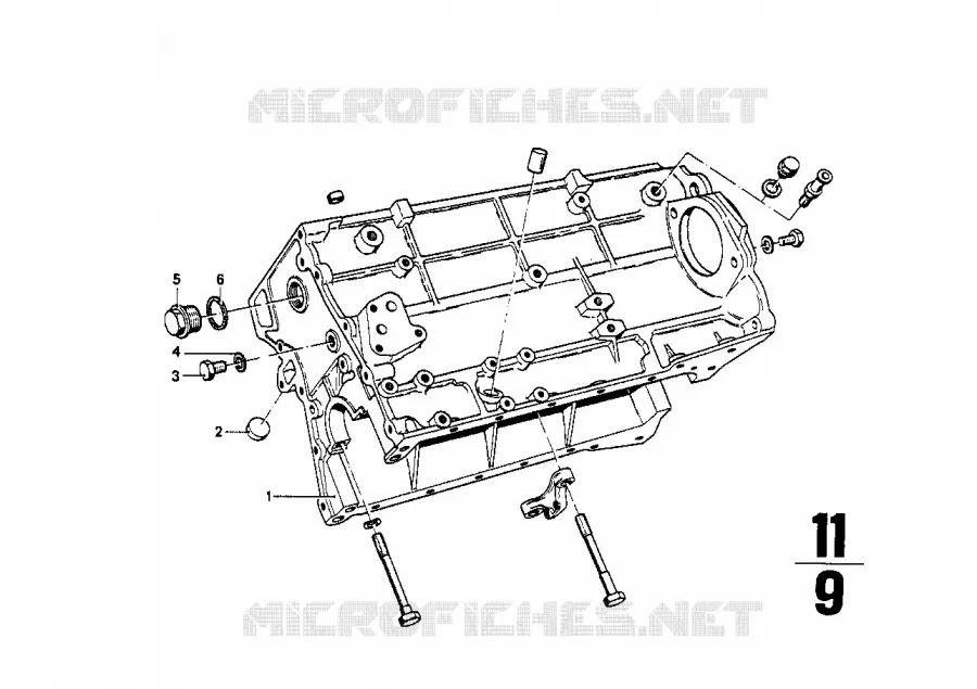 Carter-moteur BMW BMW CLASSIC 1500-2000CS 1966 2000ti M 2000ti