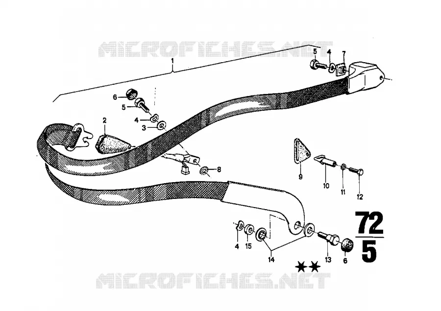Ceinture de sécurité BMW BMW CLASSIC 2.5CS-3.0CSL 1972 3.0CSi A 3.0CSi