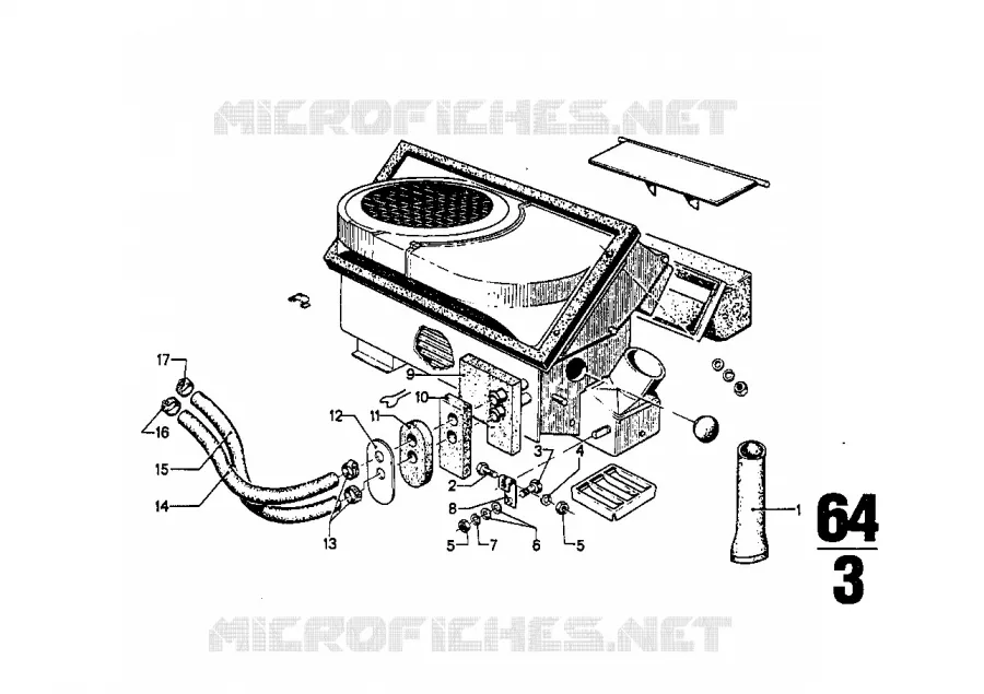 Chauffage BMW BMW CLASSIC 2.5CS-3.0CSL 1973 3.0CS A 3.0CS
