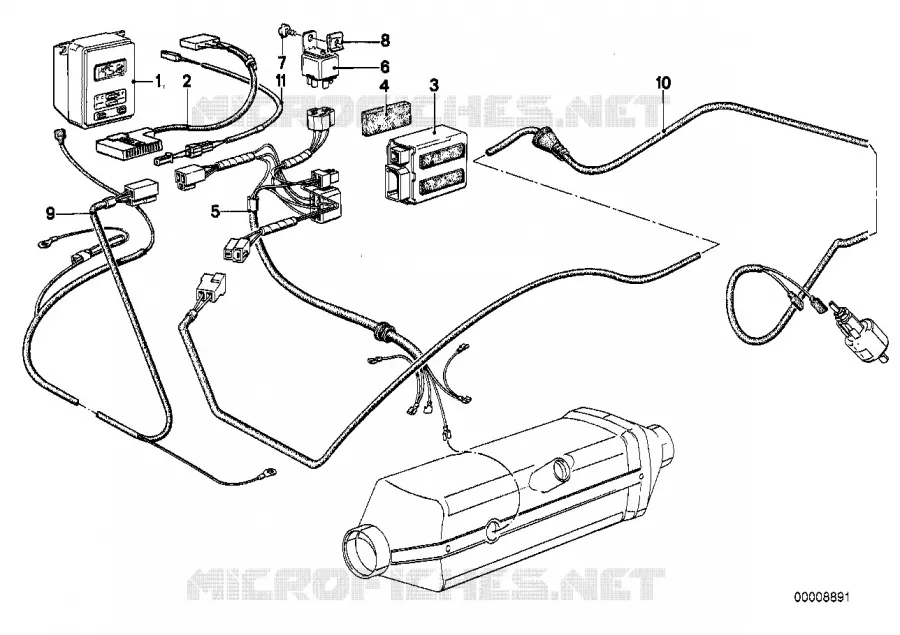 Circuits chauffage additionnel BMW BMW Série 6 1982 635CSi M 635CSi