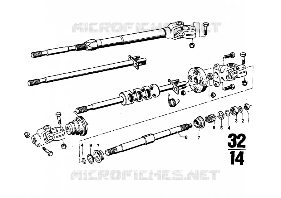 Colonne de direction BMW BMW CLASSIC 2.5CS-3.0CSL 1974 3.0CSiL M 3.0CSiL