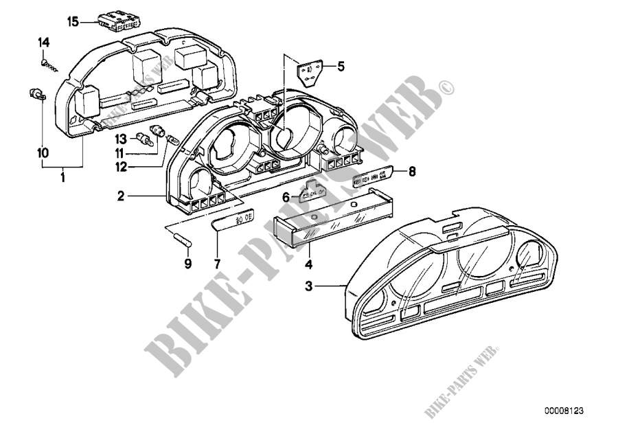 Combine dinstruments, composants pour BMW 750i