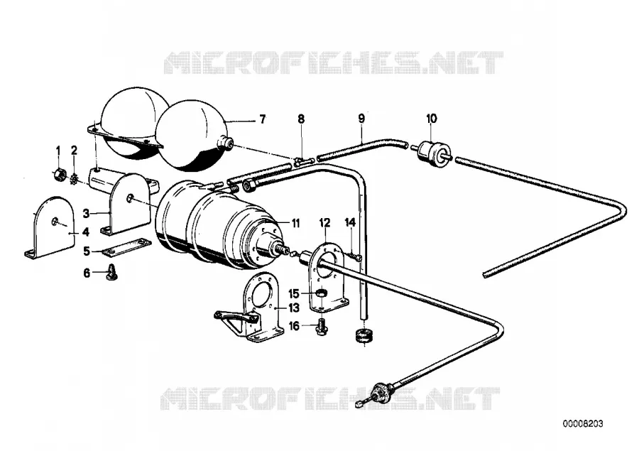 Commande à dépression BMW BMW Série 6 1979 628CSi A 628CSi