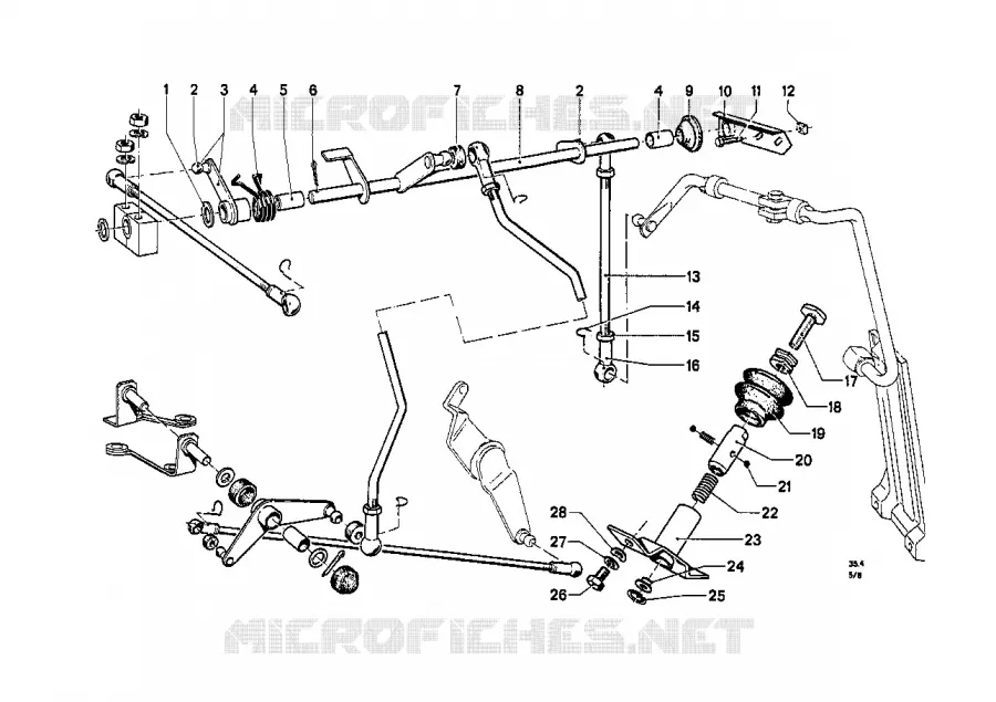 Commande daccelerateur/tringlerie BMW BMW CLASSIC 1500-2000CS 1967 2000C M 2000C