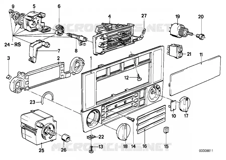 Commande de chauffage BMW BMW Série 3 1987 324td M 324td