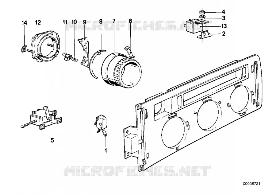 Commande de chauffage/climatisation BMW BMW Série 6 1977 635CSi M 635CSi
