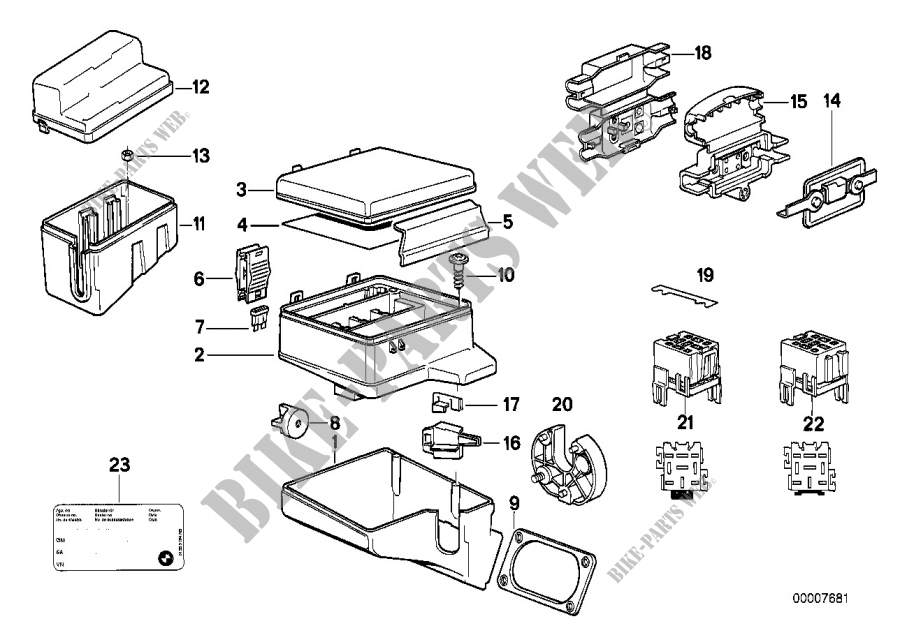 Composants de boîte à fusibles pour BMW M5 3.6
