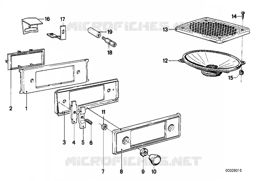Composants systeme stereophonique BMW BMW Série 6 1982 628CSi M 628CSi