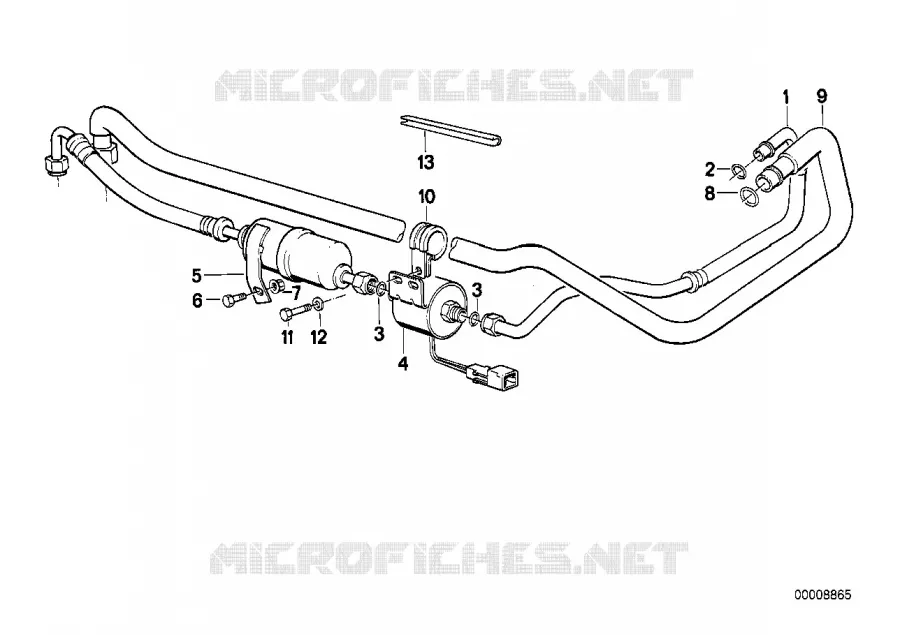 Conduite de refrigerant BMW BMW Série 6 1979 628CSi M 628CSi